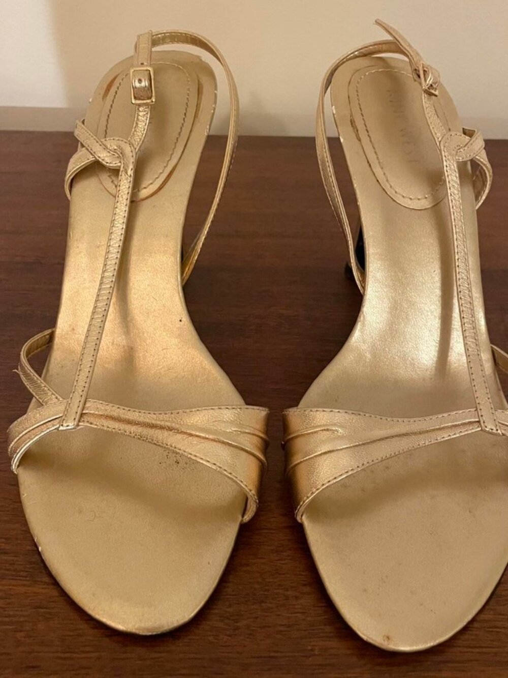 Nine West Women's Gold and Tan Sandals